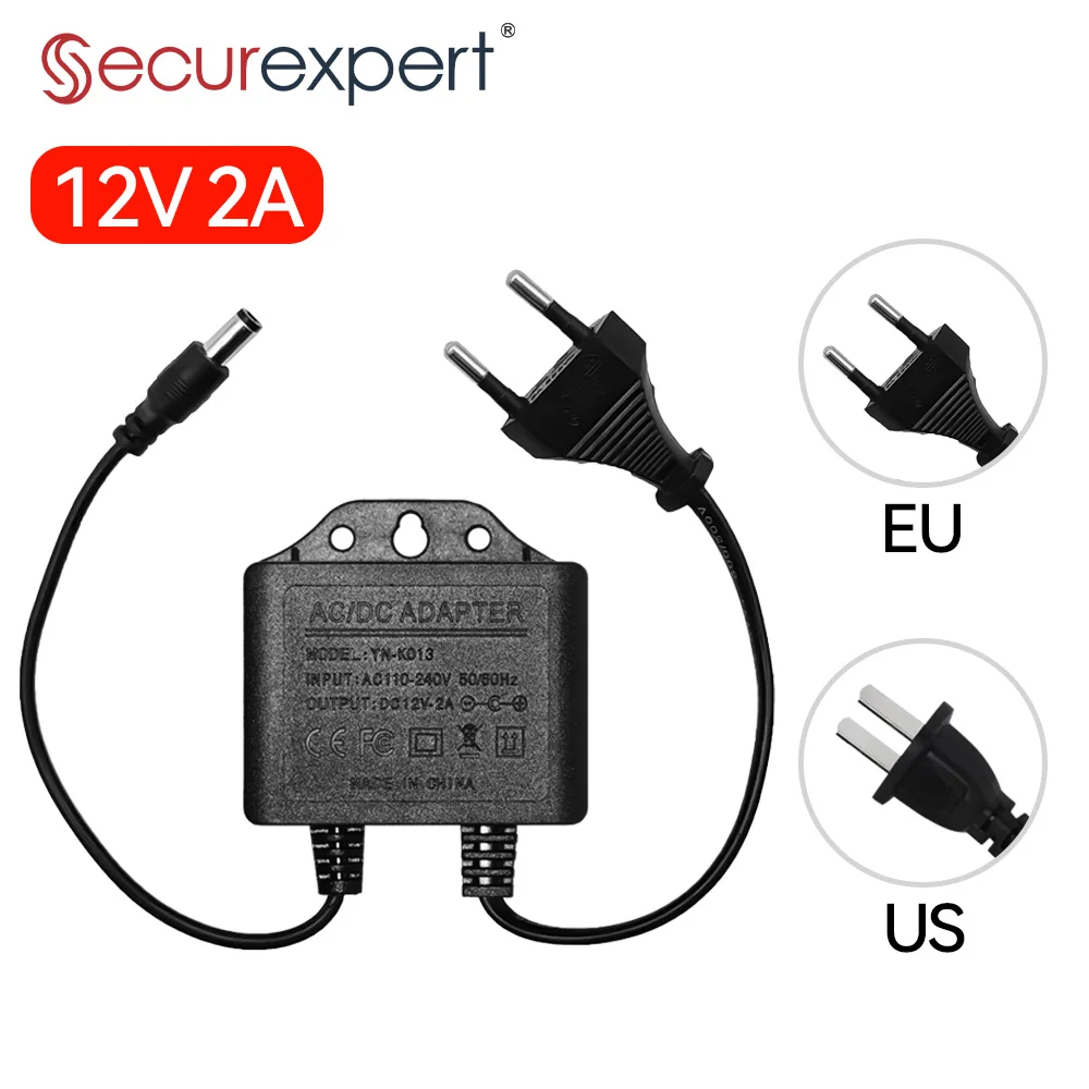 Outdoor Power Adapter - Power Adapter DC12V 2A Waterproof EU