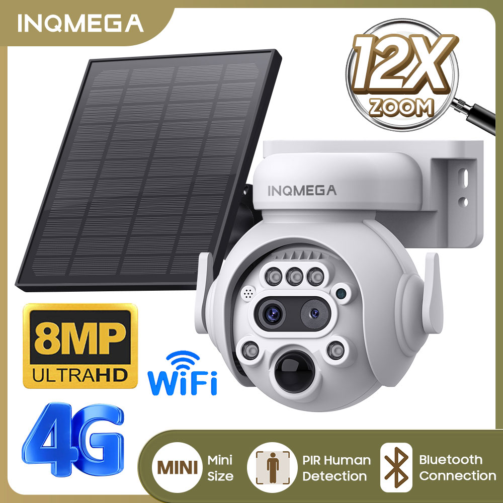 Panel Power Outdoor - INQMEGA 8MP 4K Solar Powered Camera