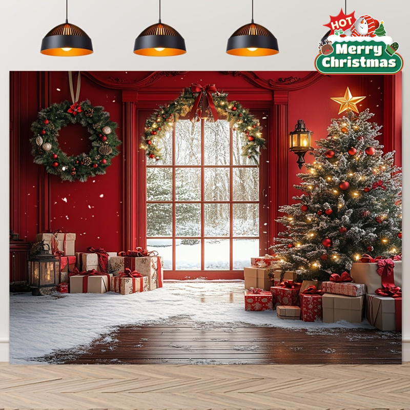 Outdoor Power House - 1pc 2D flat winter Christmas scene