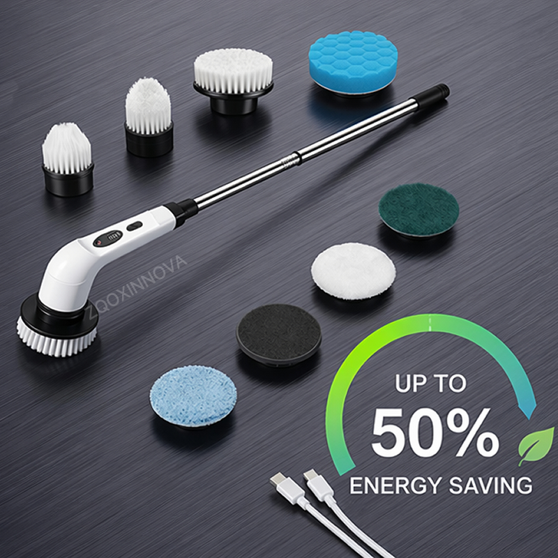 Outdoor Power Broom - Household CordLess Electric Cleaning Brush Kitchen