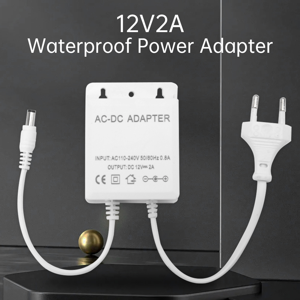 DC12V 2A EU Plug Adapter Secur - огляд і ціна Outdoor Power Adapter
