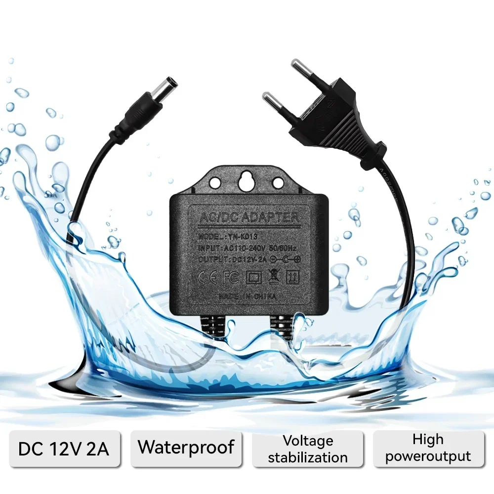 Power Adapter  DC12V 2A Waterp - огляд і ціна Outdoor Power Adapter