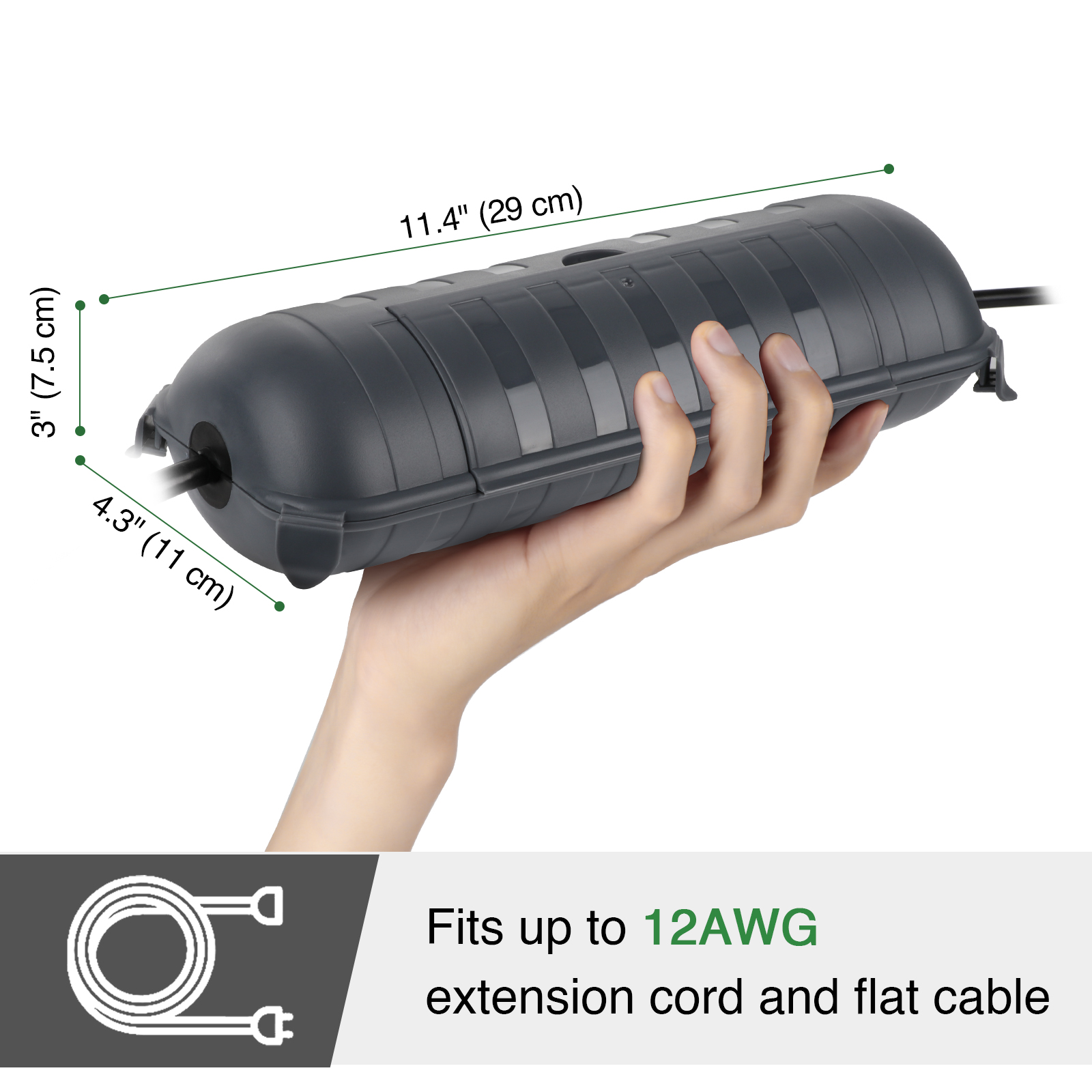 Large Weatherproof Outdoor Ele - огляд і ціна Outdoor Power Adapter