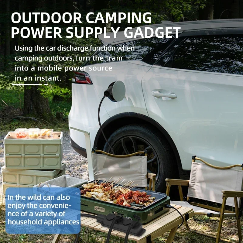 Portable 16A 4KW Electric Car  - огляд і ціна Outdoor Power Adapter