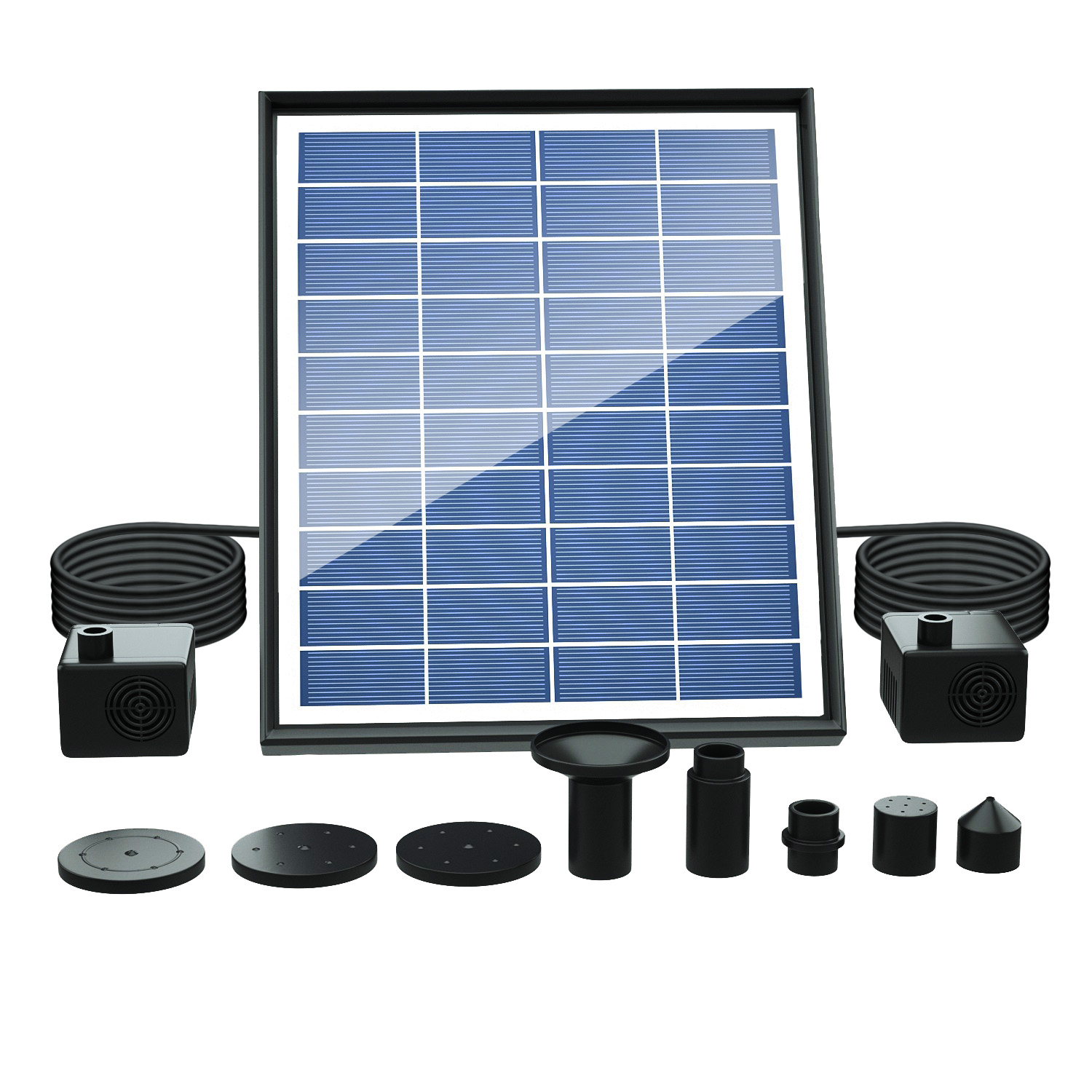 Solar Fountain, Solar Powered  - огляд і ціна Panel Power Outdoor