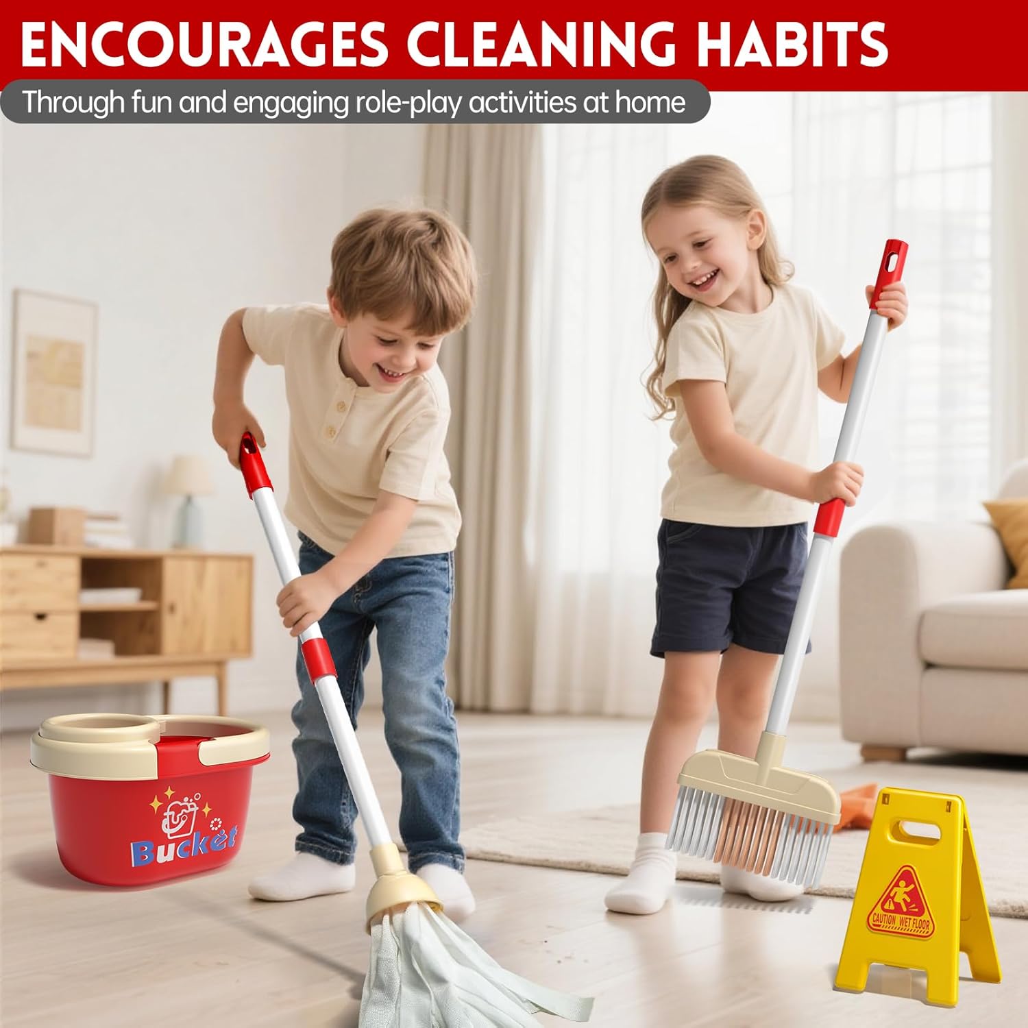 Kids Cleaning Toy Set Housekee - огляд і ціна Outdoor Power Broom