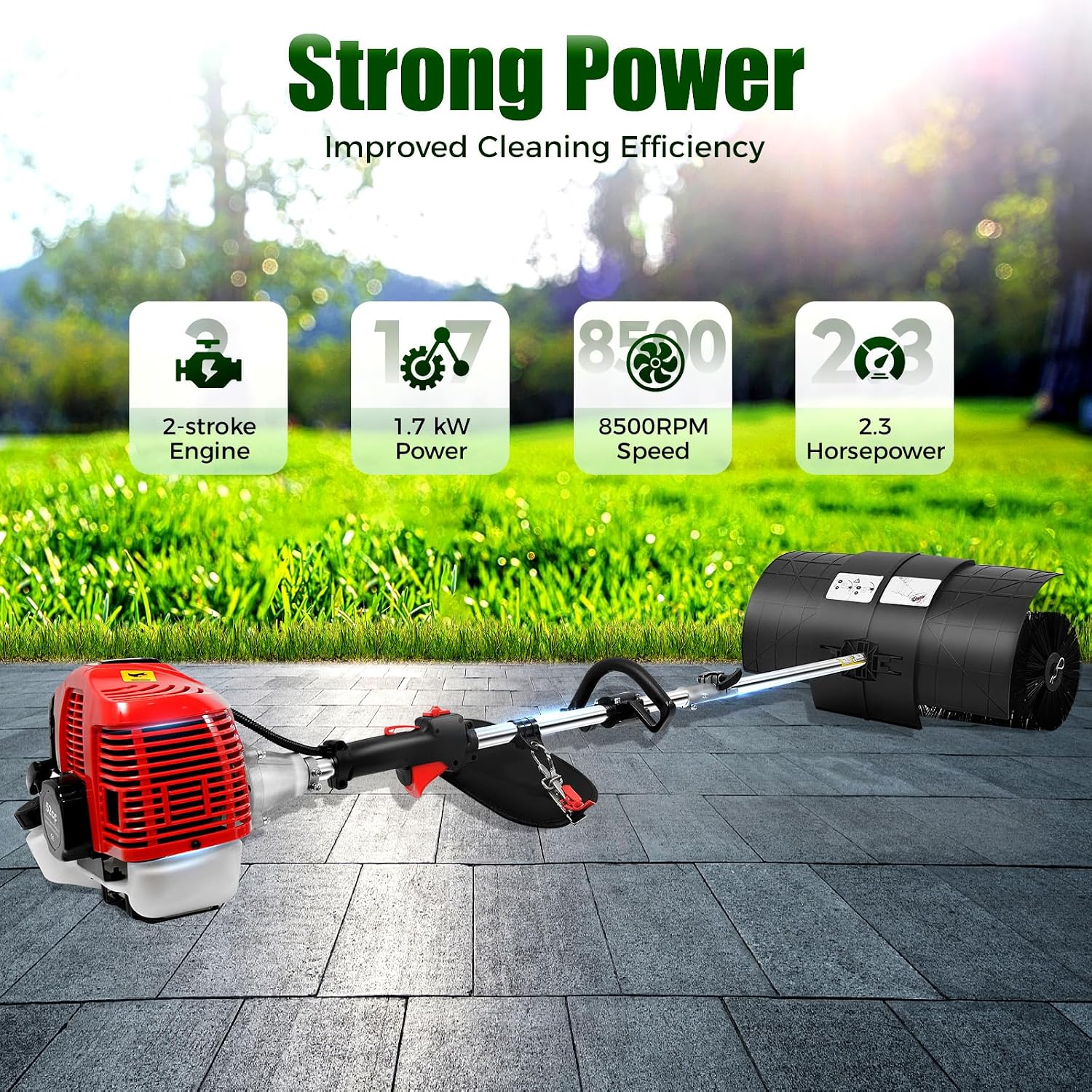 52CC 2-Stroke Outdoor Hand Hel - огляд і ціна Outdoor Power Broom