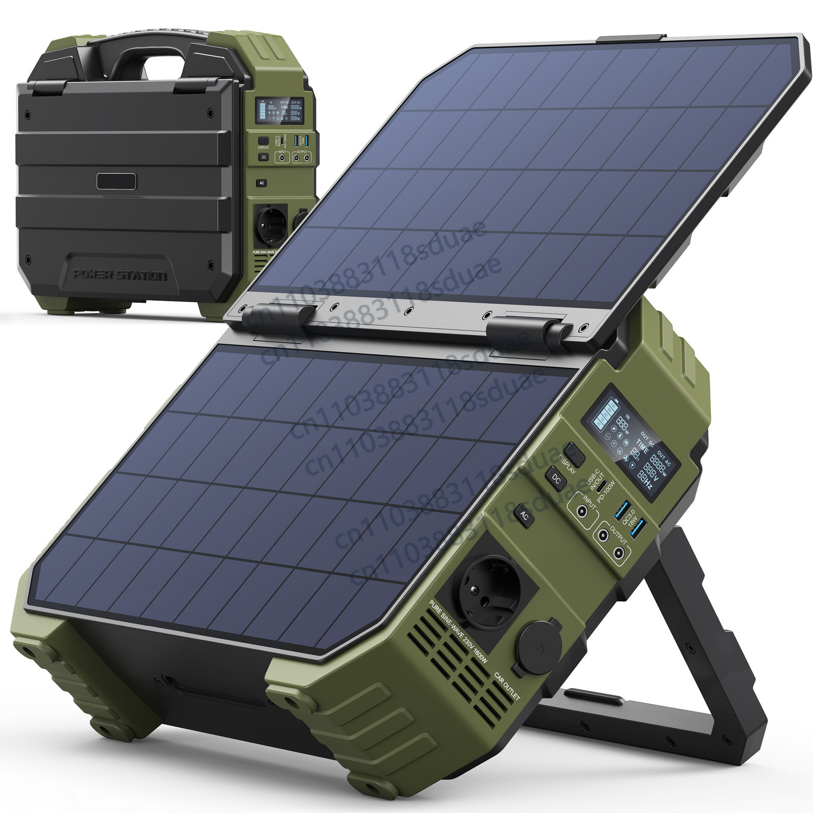 1600W Portable Power Station w - огляд і ціна Panel Power Outdoor