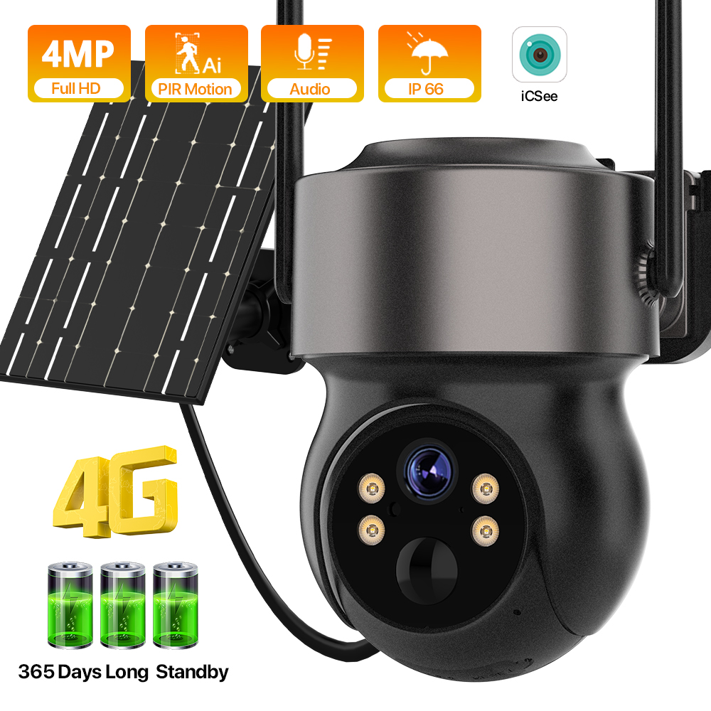 4MP 4G SIM Solar Battery Power - огляд і ціна Panel Power Outdoor