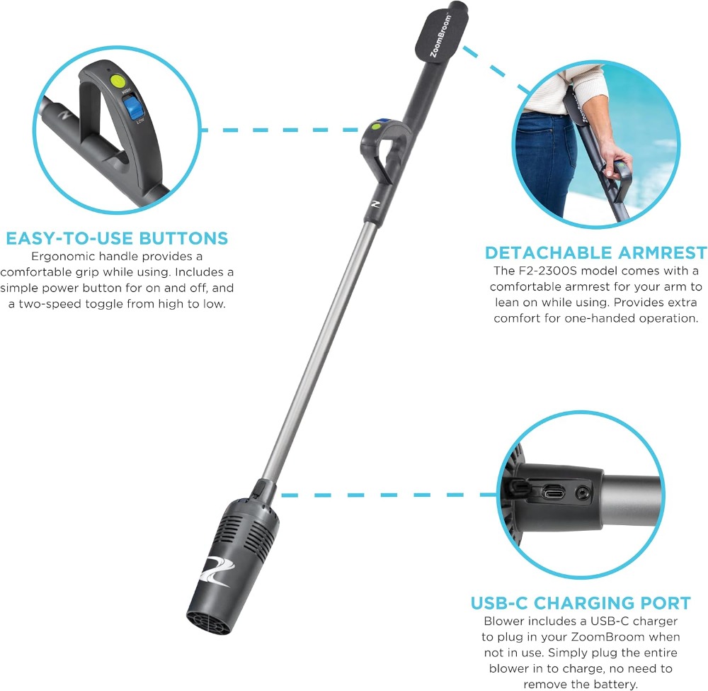 Lightweight Air Broom with Erg - огляд і ціна Outdoor Power Broom