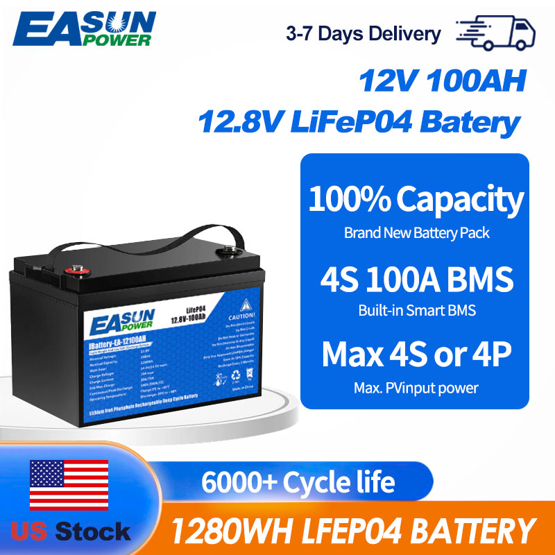 EASUN POWER 12V 100Ah LiFePO4  - огляд і ціна Outdoor Power Inverter