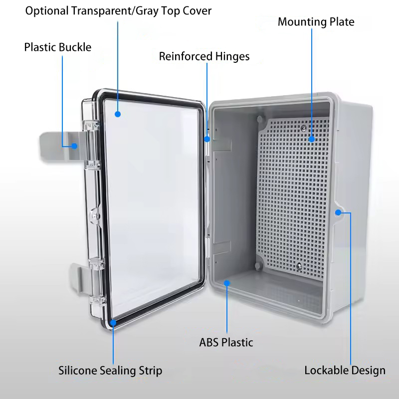 IP66 Waterproof Grey/Transpare - огляд і ціна Outdoor Power Distribution Box