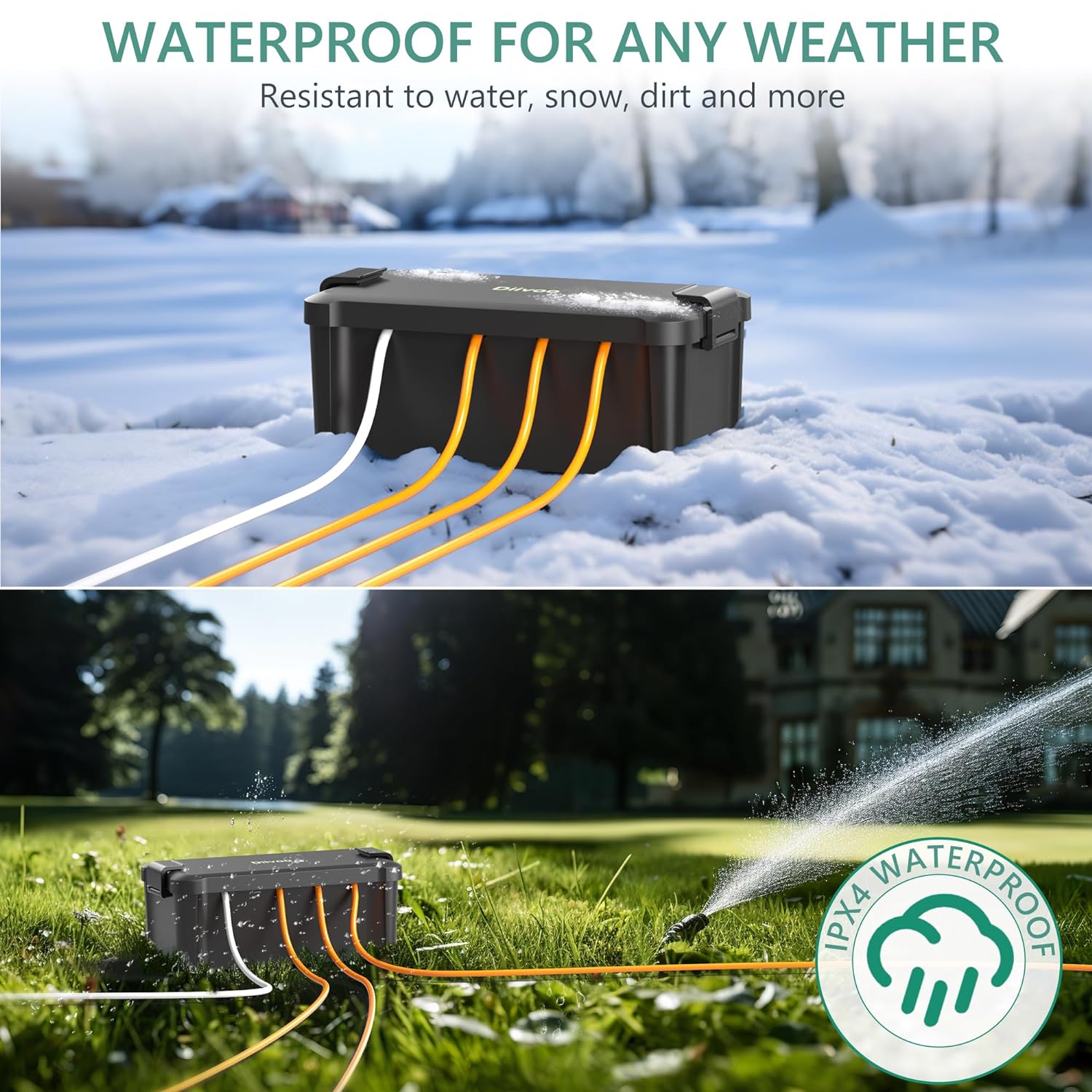 Diivoo Outdoor Waterproof Elec - огляд і ціна Outdoor Power Adapter