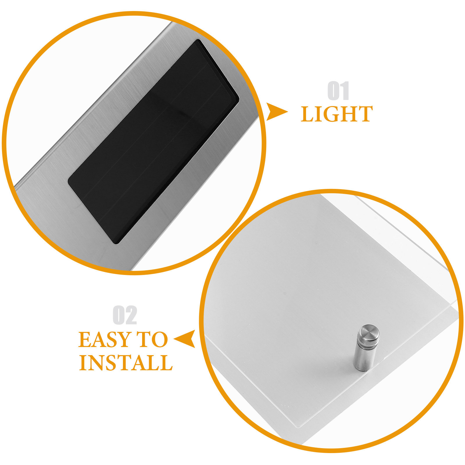 Solar Doorplate Lamp Stainless - огляд і ціна Outdoor Power House