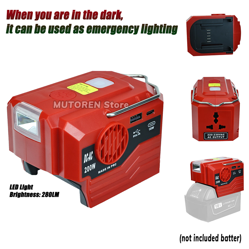 200W Portable Power Inverter 1 - огляд і ціна Outdoor Power Inverter