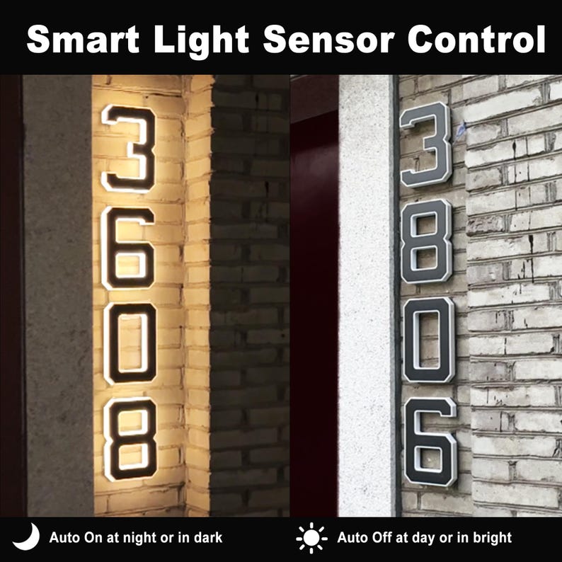 Solar LED House Number Sign Wa - огляд і ціна Outdoor Power House