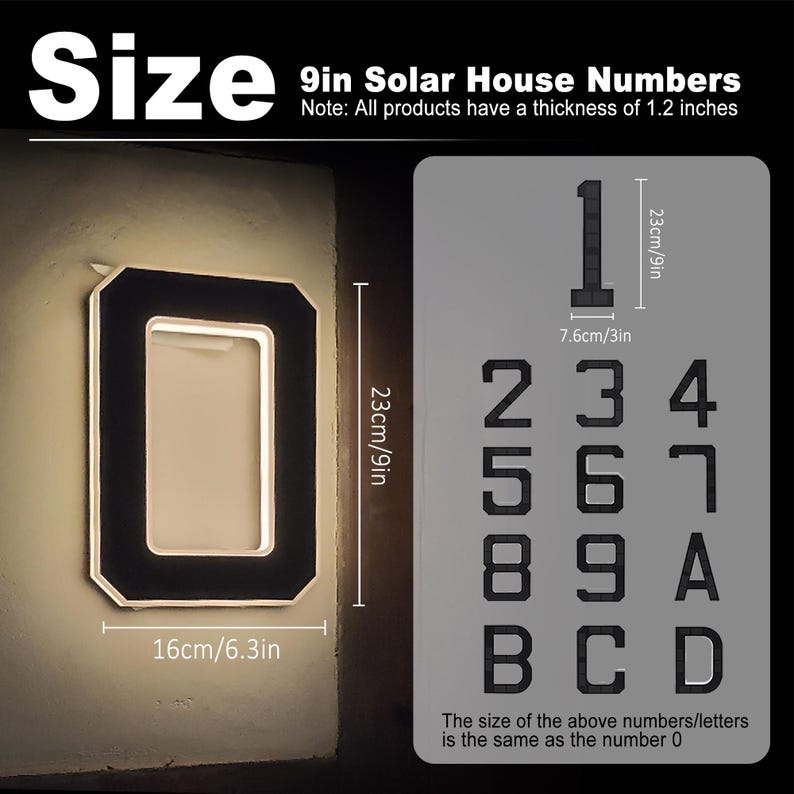 Solar LED House Number Sign Wa - огляд і ціна Outdoor Power House