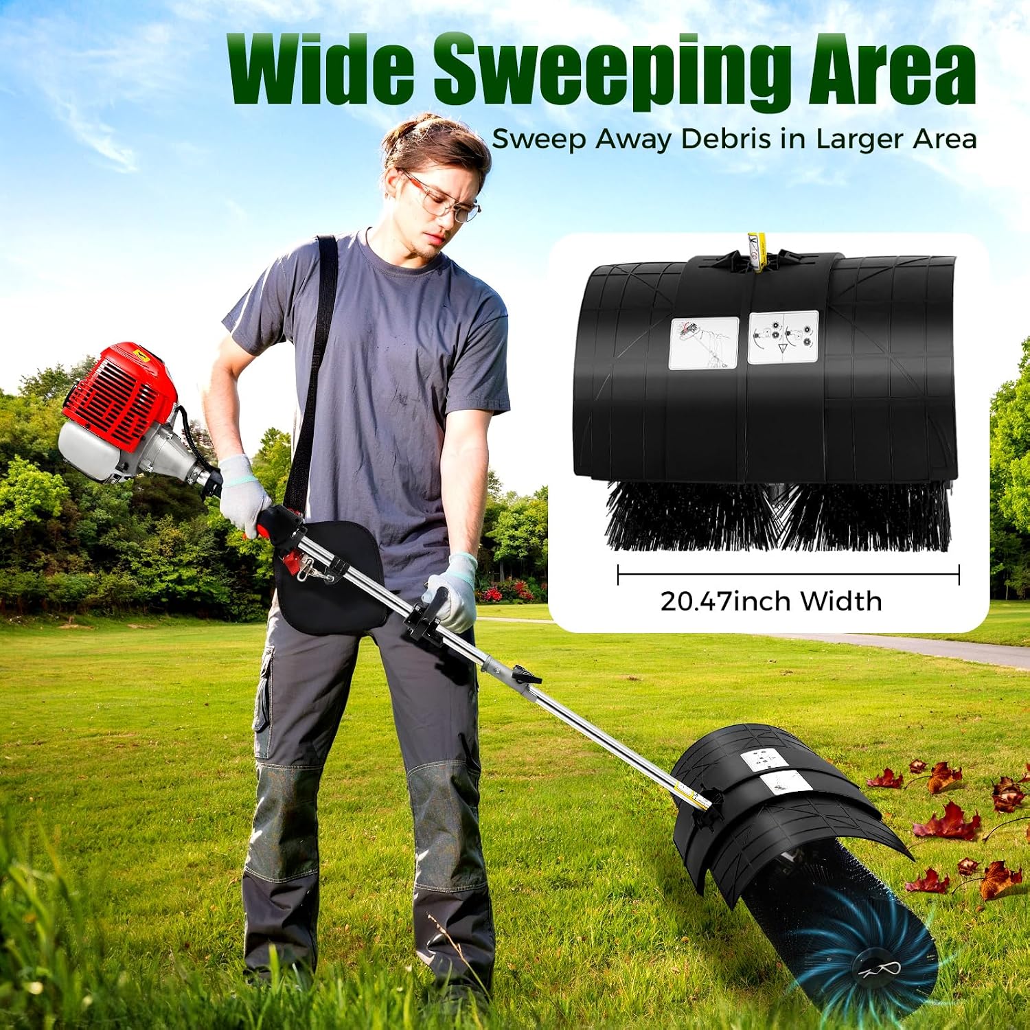 2.3HP Gas Handheld Sweeper, 52 - огляд і ціна Outdoor Power Broom