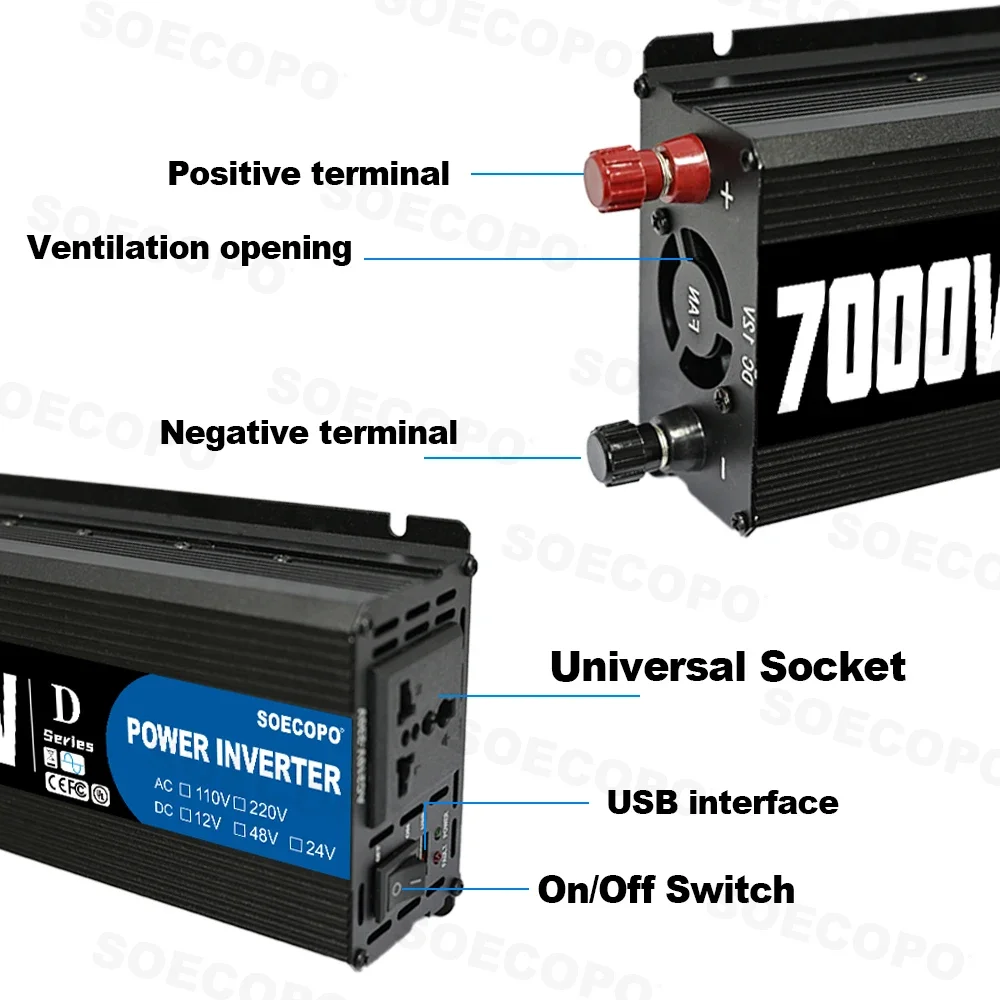 SOECOPO 7000W Power Inverter,  - огляд і ціна Outdoor Power Inverter